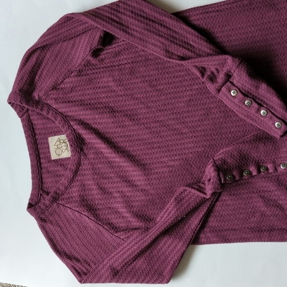 Chaser Waffle Thermal Tunic Sweater Long Sleeve Top Women's Size Small - Picture 1 of 8